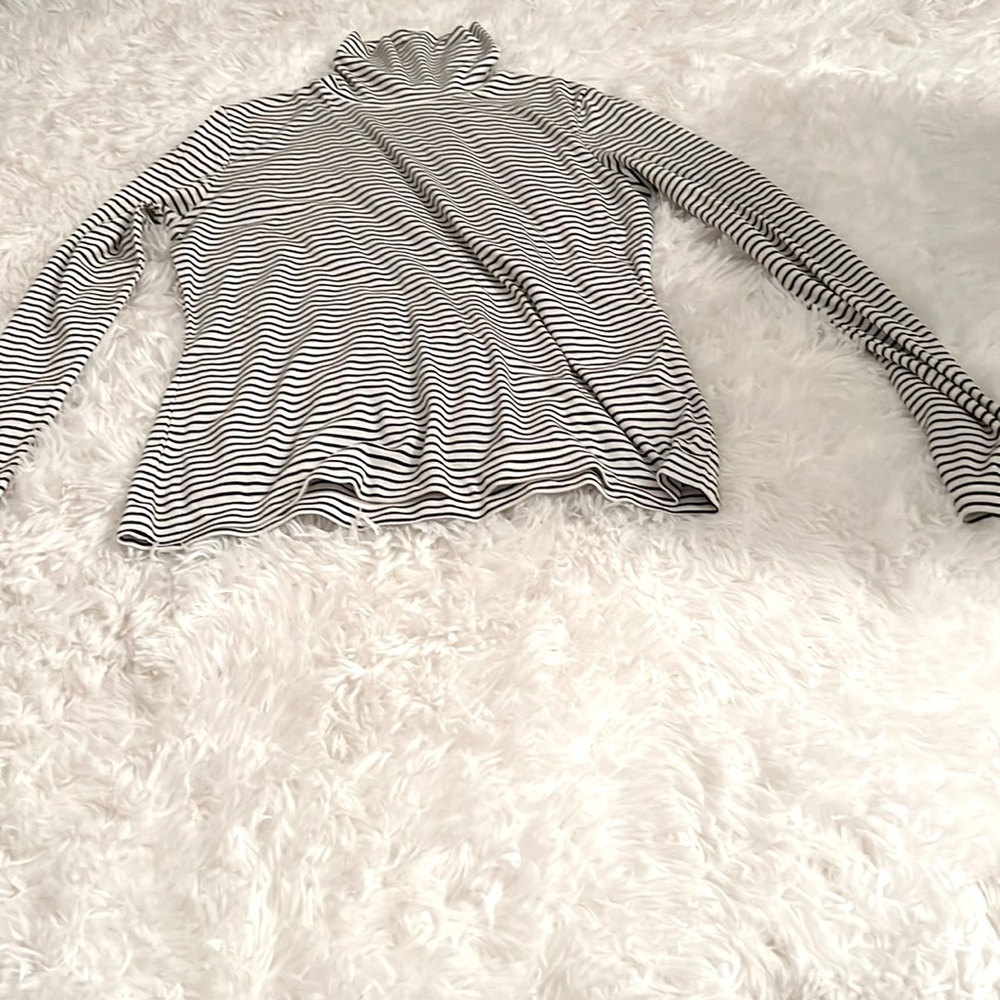 HM Striped ribbed turtleneck
